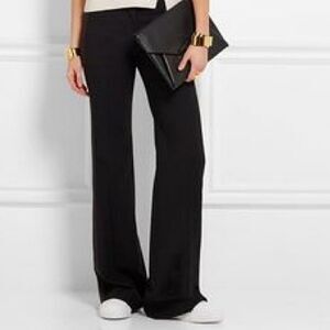 DKNY Women's Black Jersey Knit Wide Leg Elastic Waist Pants